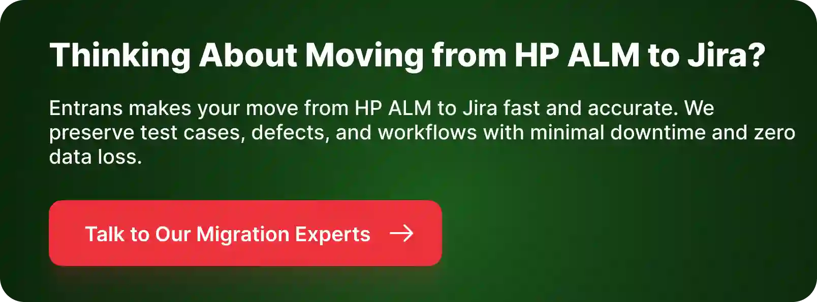 CTA for HP ALM to Jira Migration