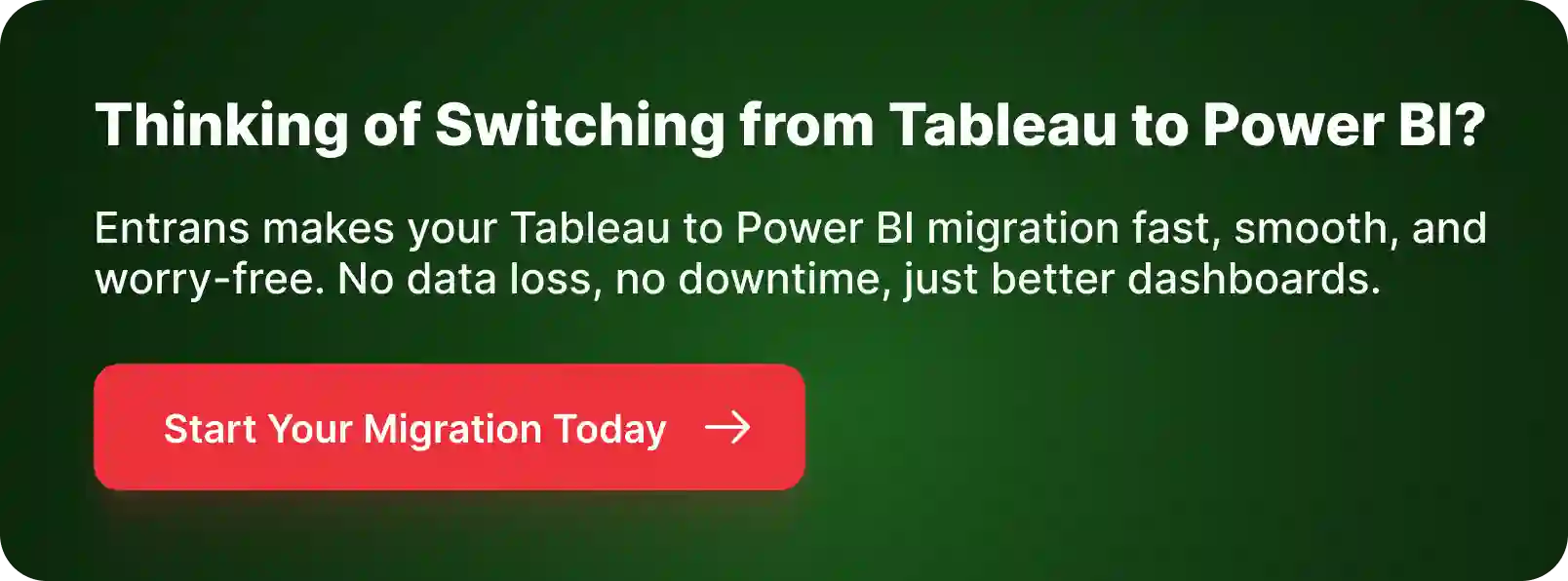 CTA for Tableau to Power BI Migration