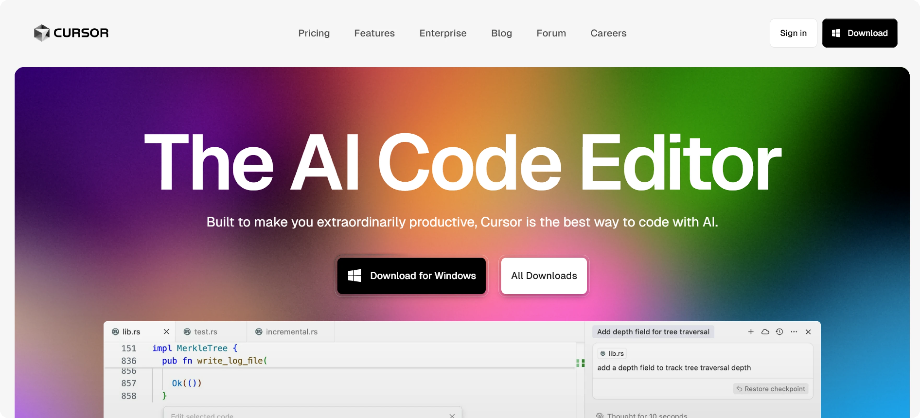 vibe coding tool Cursor