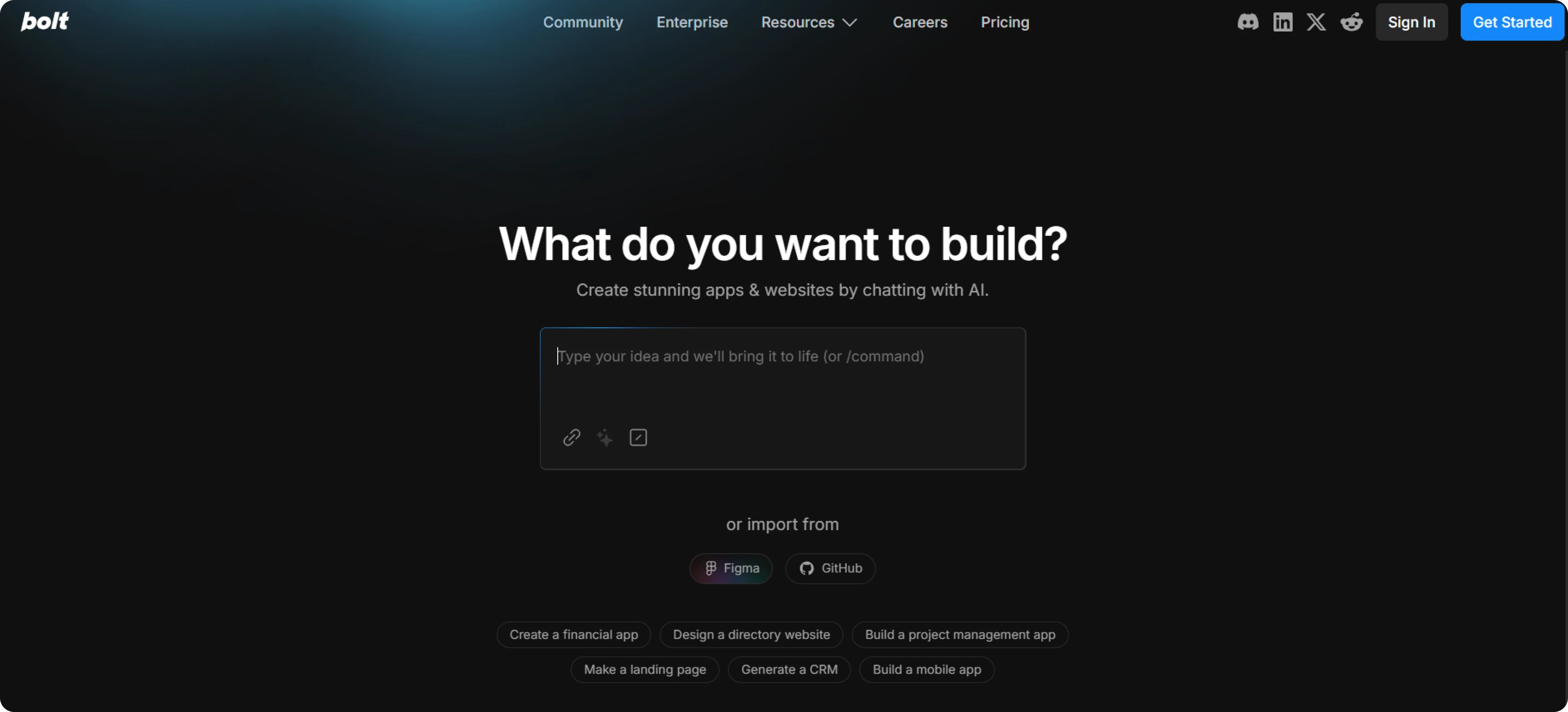 vibe coding tool Bolt
