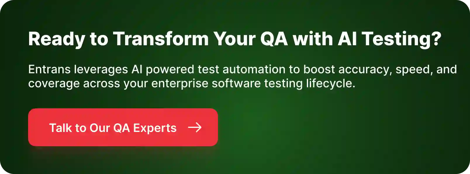 CTA for AI in Software Testing
