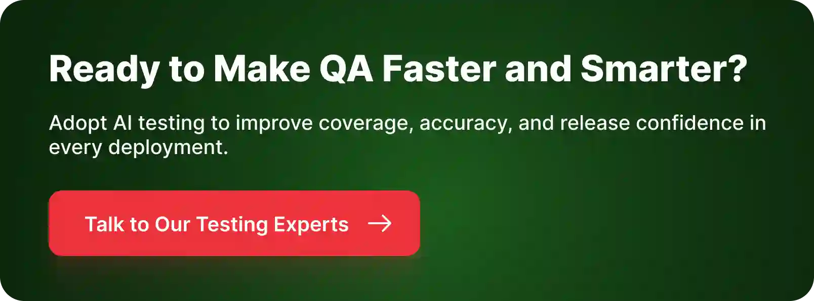 CTA for AI in Software Testing