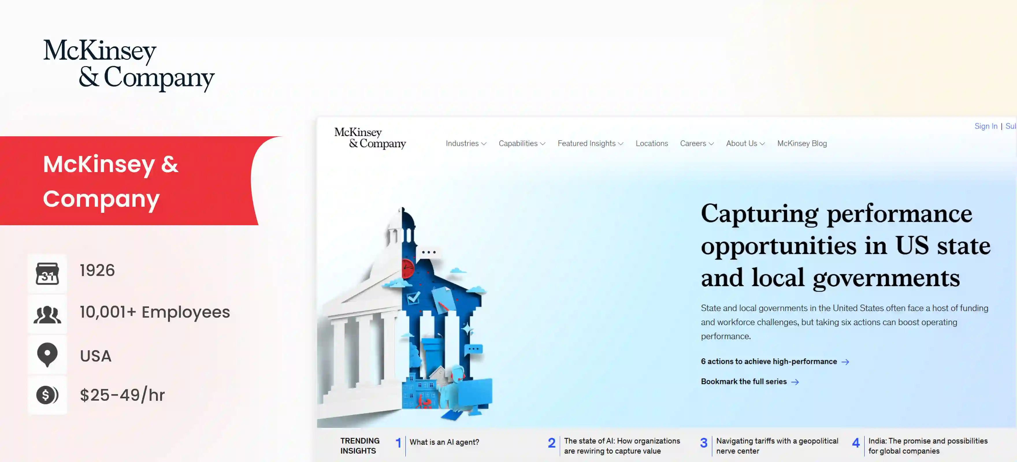 business intelligence company McKinsey & Company
