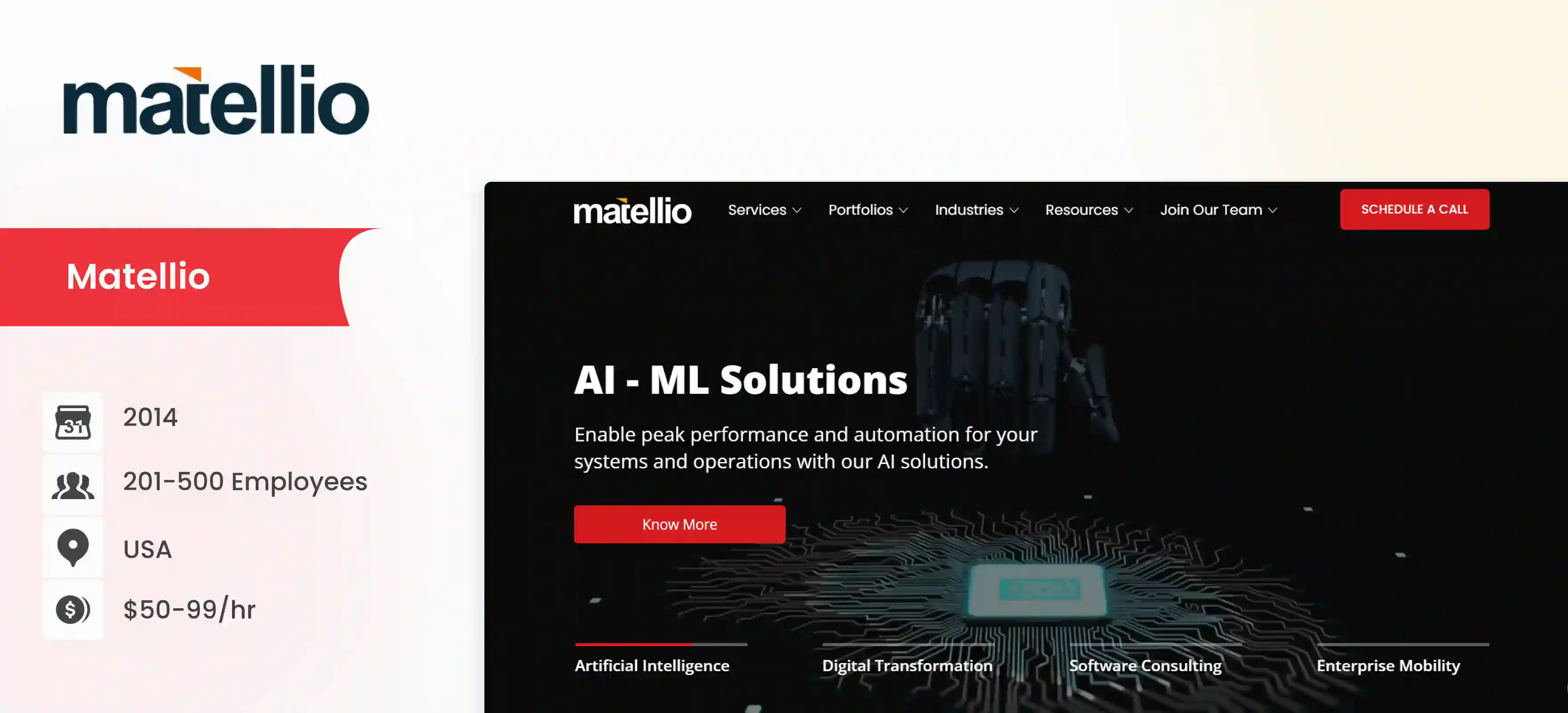 AI ML Development Company Matellio