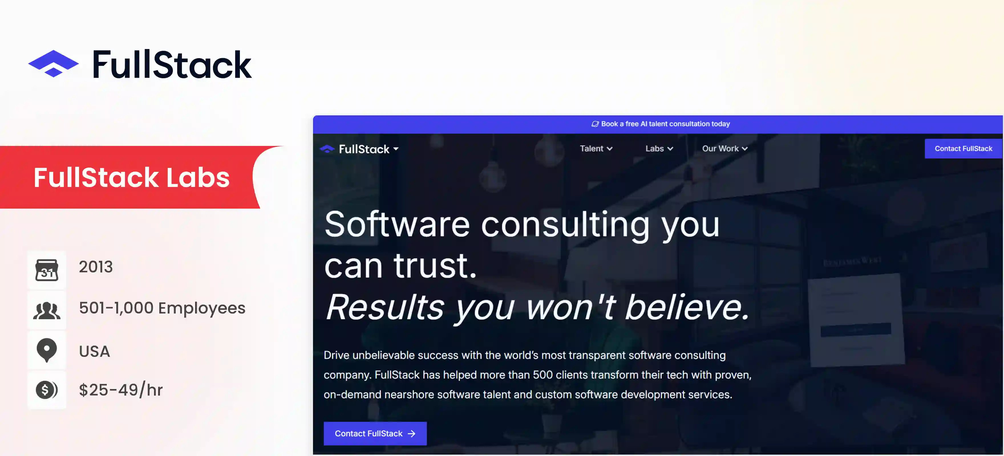 Full Stack Development Company FullStack Labs