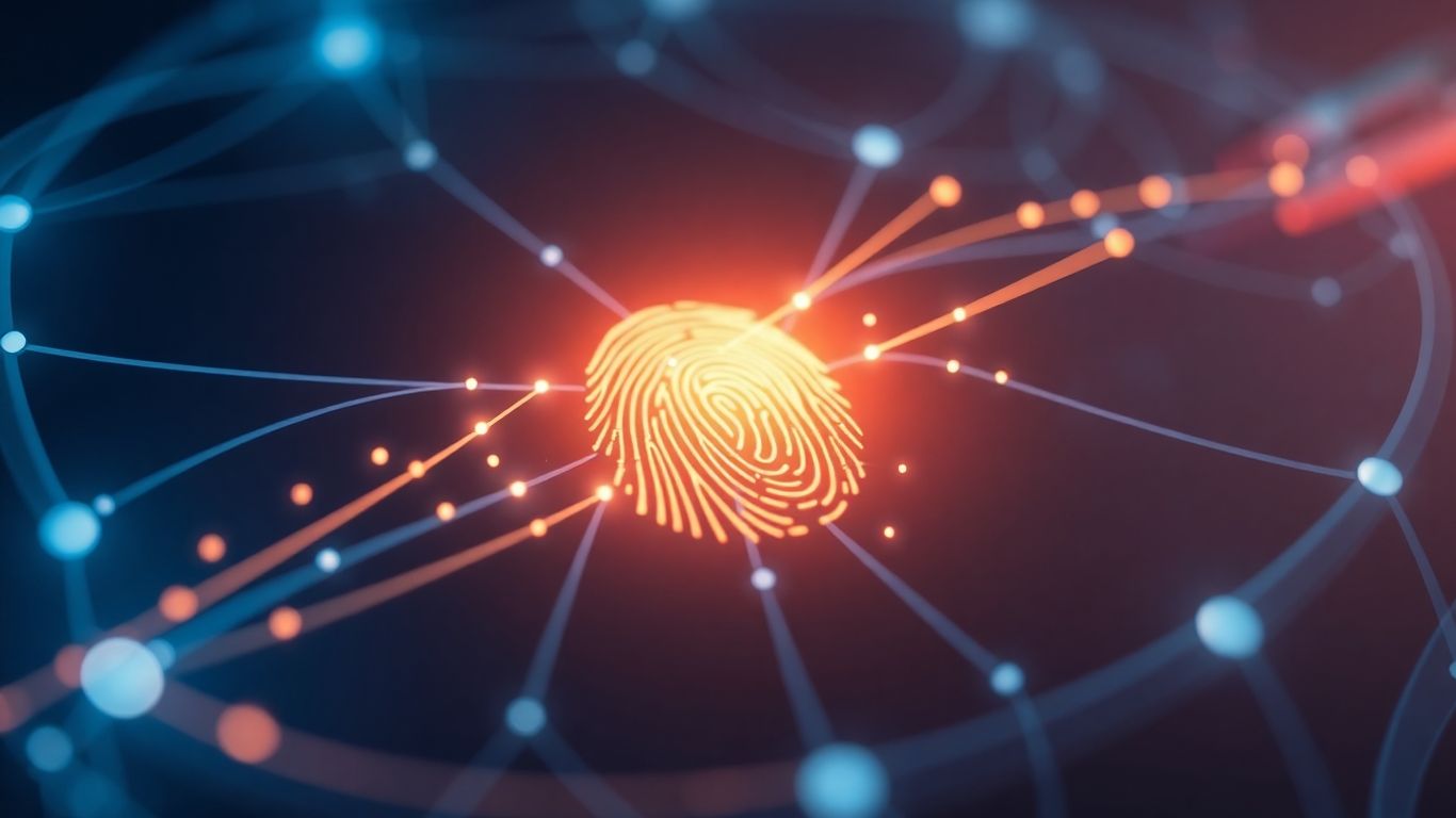 Digital fingerprint integrated with secure network