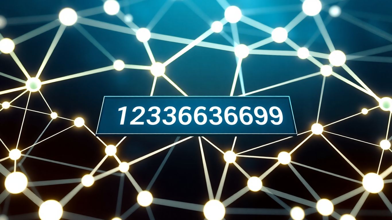Digital wallet with unique address and blockchain nodes.