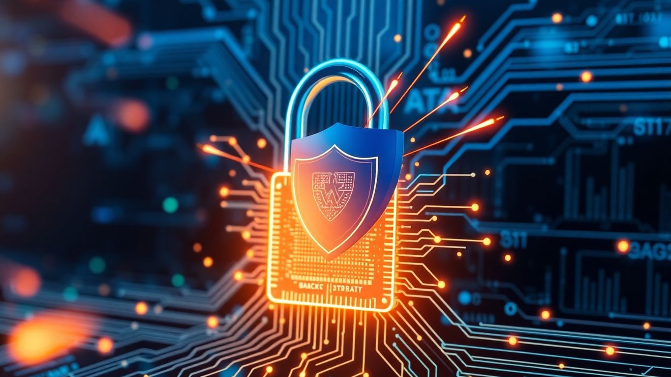 Digital lock with shield defending against data streams.