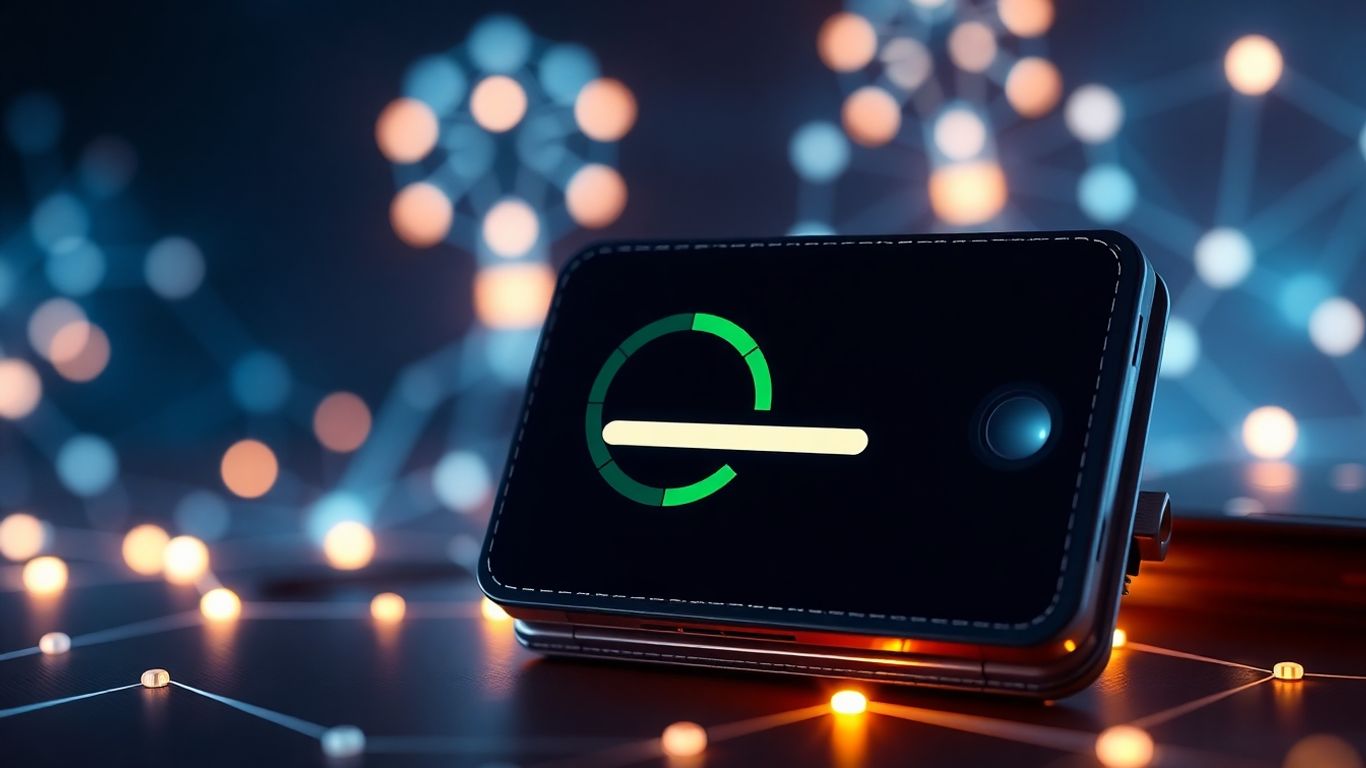 Trust Wallet screen with pending transaction and network connections.