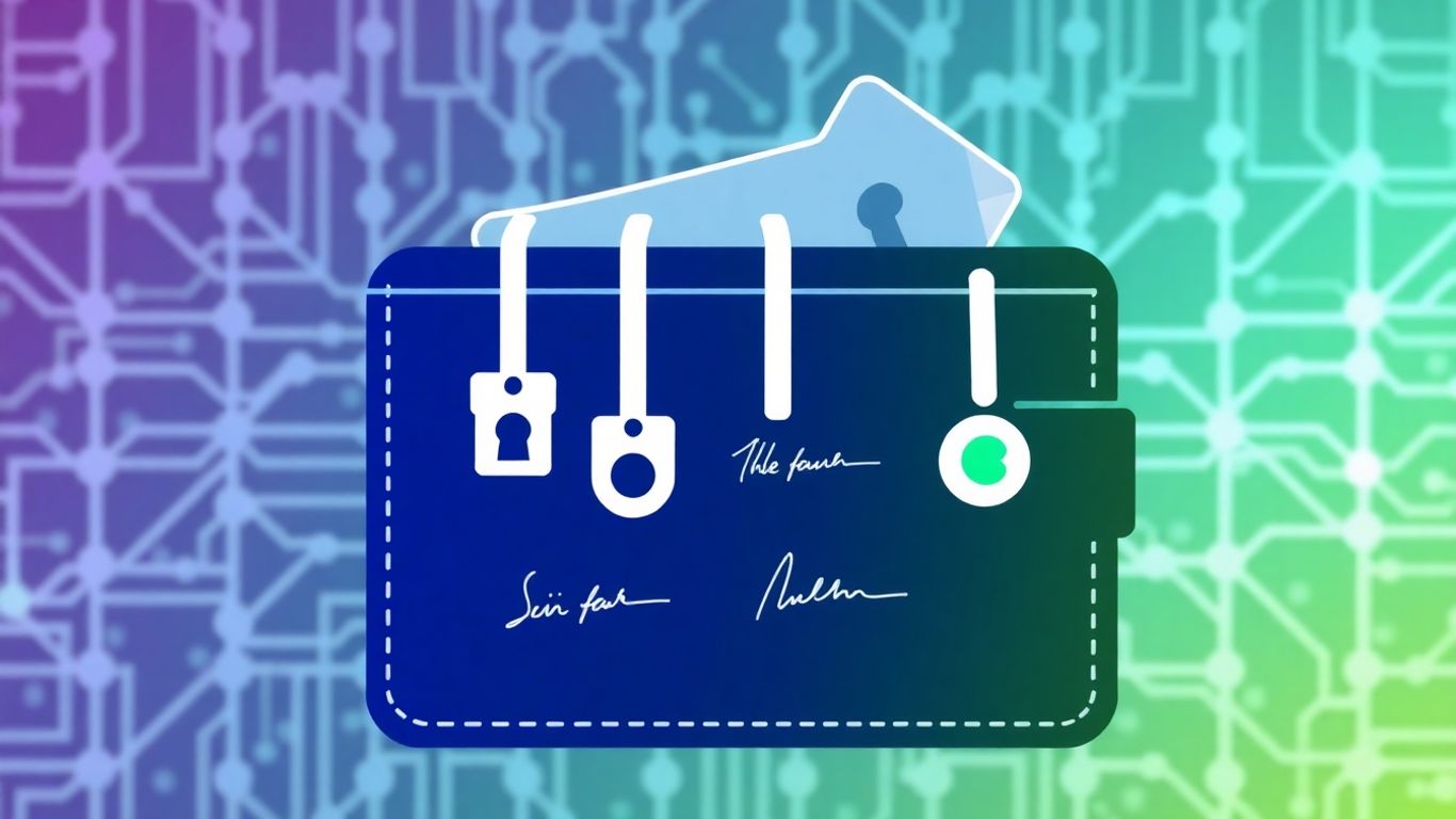 Multi-sig wallet interface with multiple keys