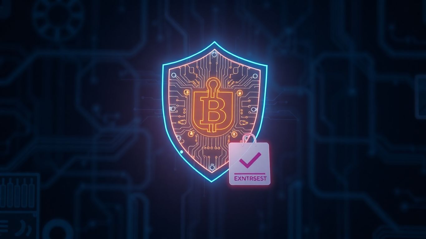 Digital shield protecting crypto wallet and smart contract.