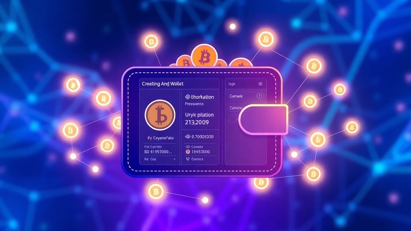 Binance Wallet interface with cryptocurrency and blockchain network.