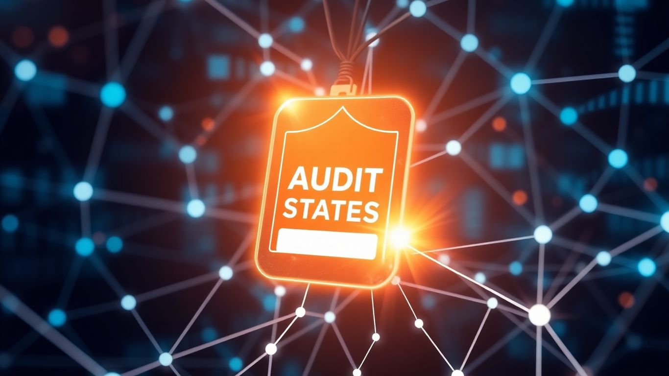 Digital security badge with audit status indicator