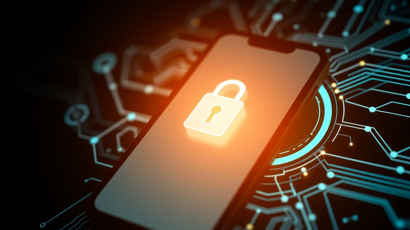 Secure digital wallet on a smartphone screen.
