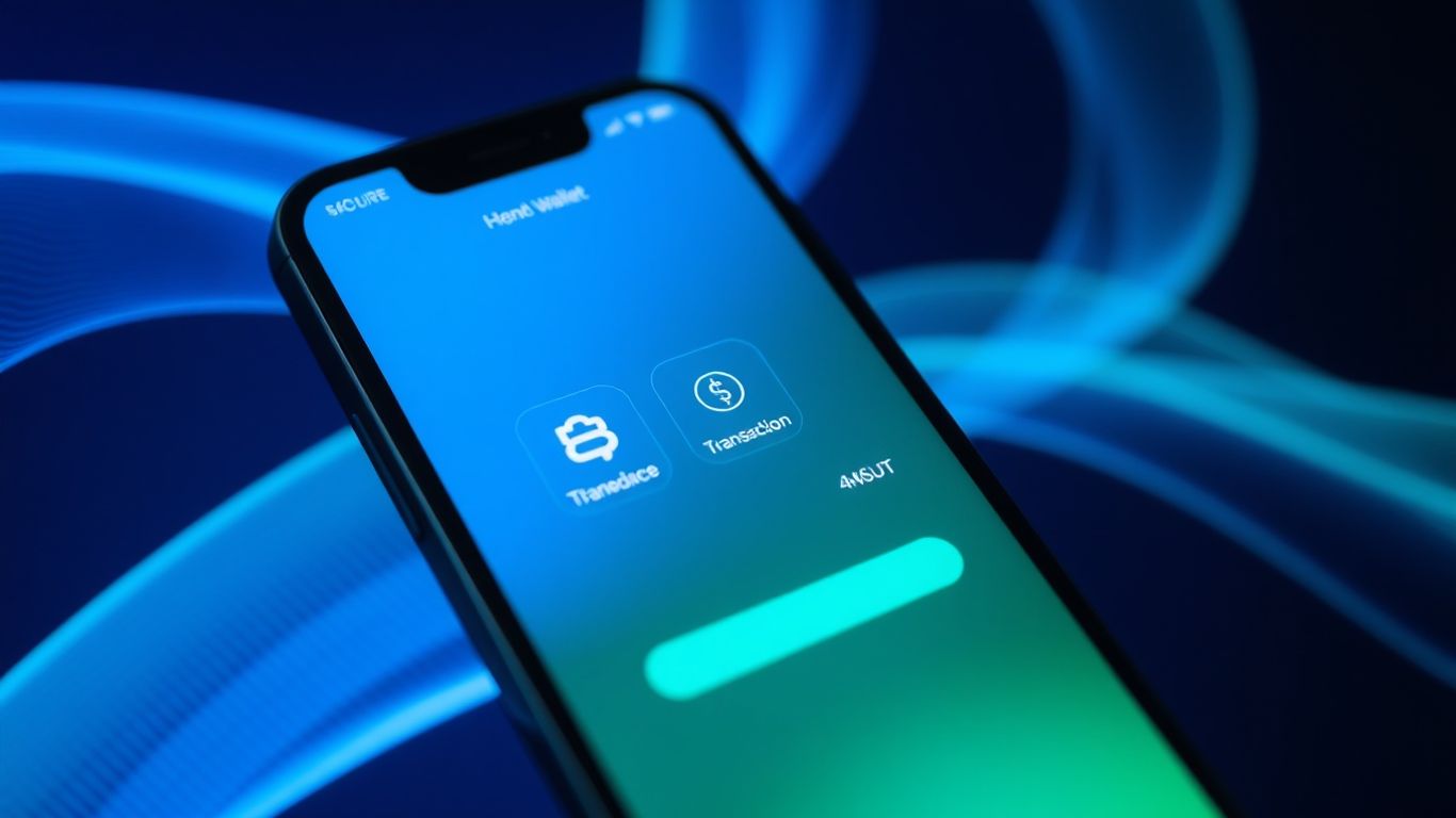 E-wallet app interface on a smartphone screen.