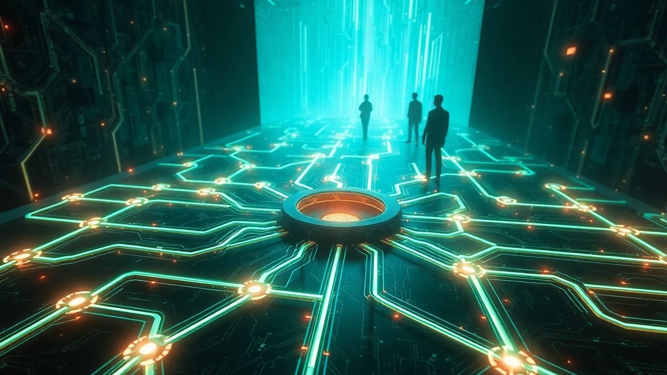 Digital maze with a central honeypot trap.