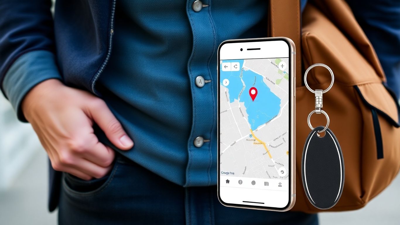 Tracking a lost wallet with a smartphone app and device.