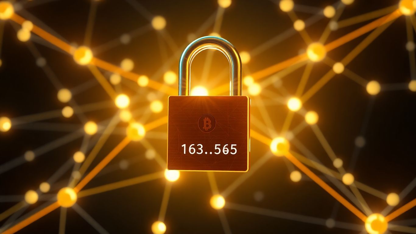 Blockchain network with a secure contract address.