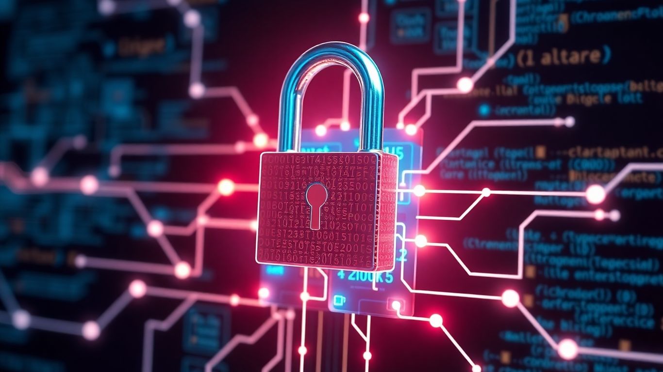 Digital padlock securing blockchain network