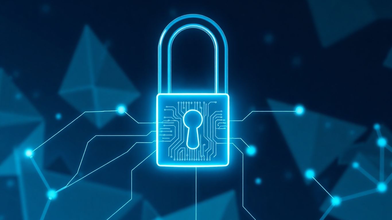 Digital padlock on a blockchain network