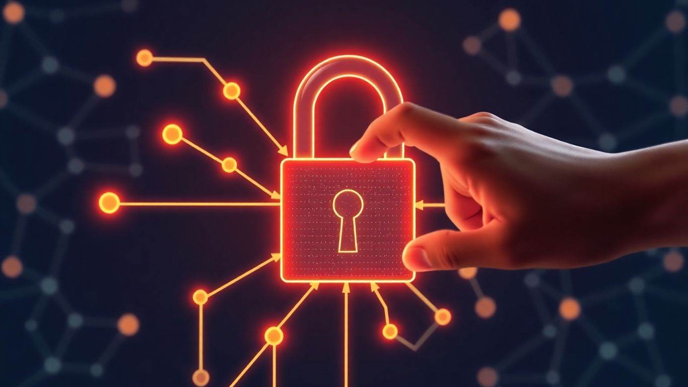 Digital padlock on blockchain network