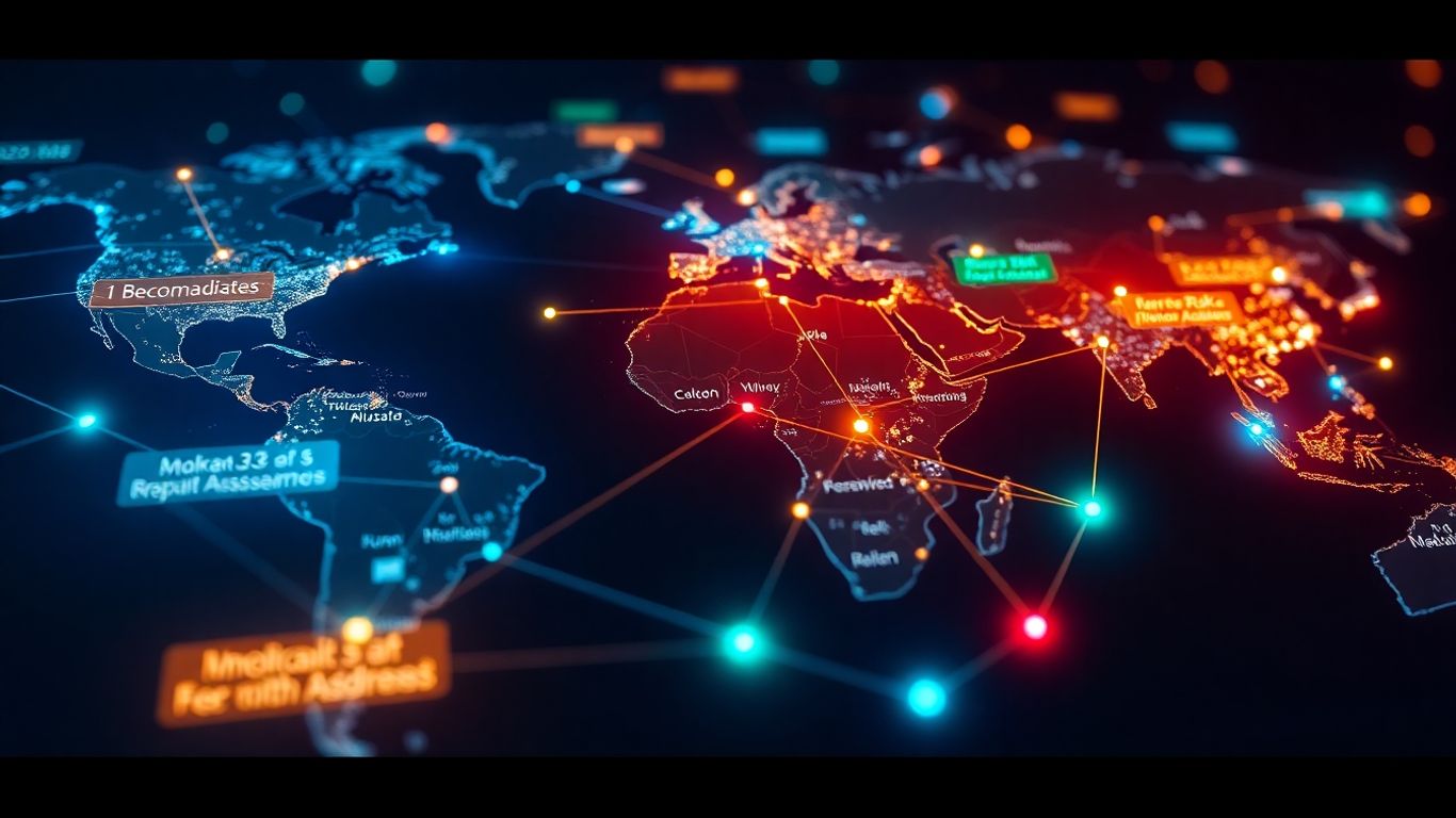 Global address risk classification network visualization.