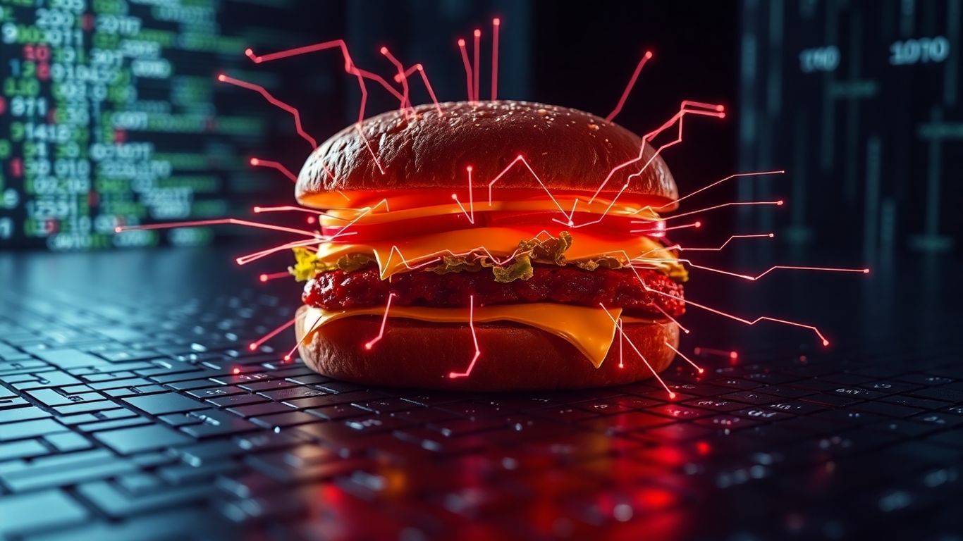 Digital attack on a sandwich on a blockchain.