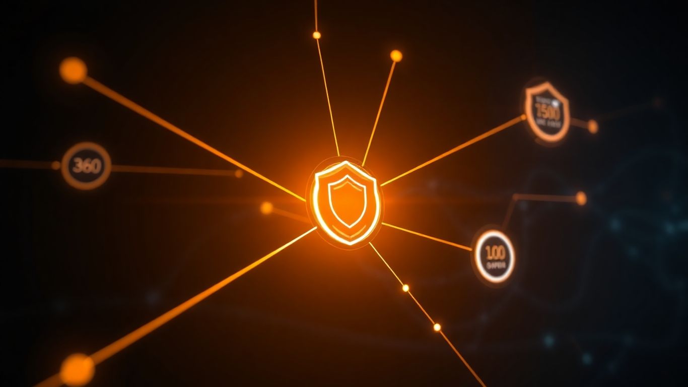 Digital interface with shield and progress bars