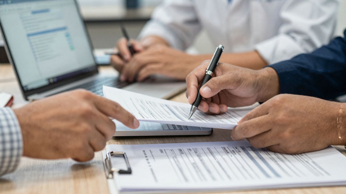 Reviewing documents and digital interfaces for false positives.