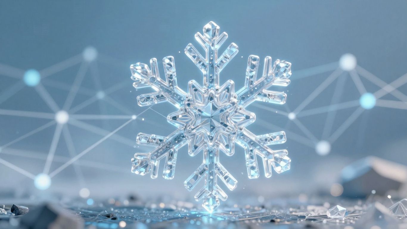 Snowflake and blockchain network fusion