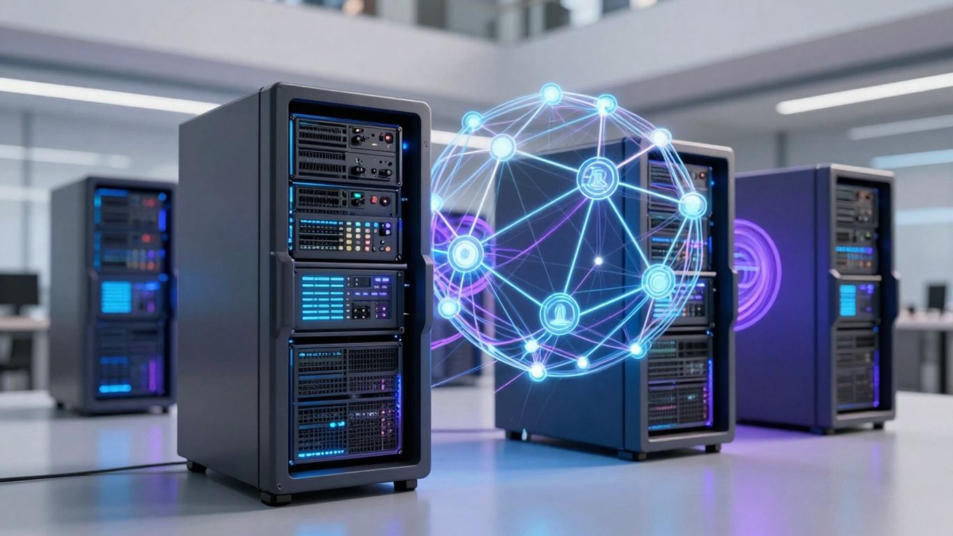 ClickHouse database server connected to a blockchain network.