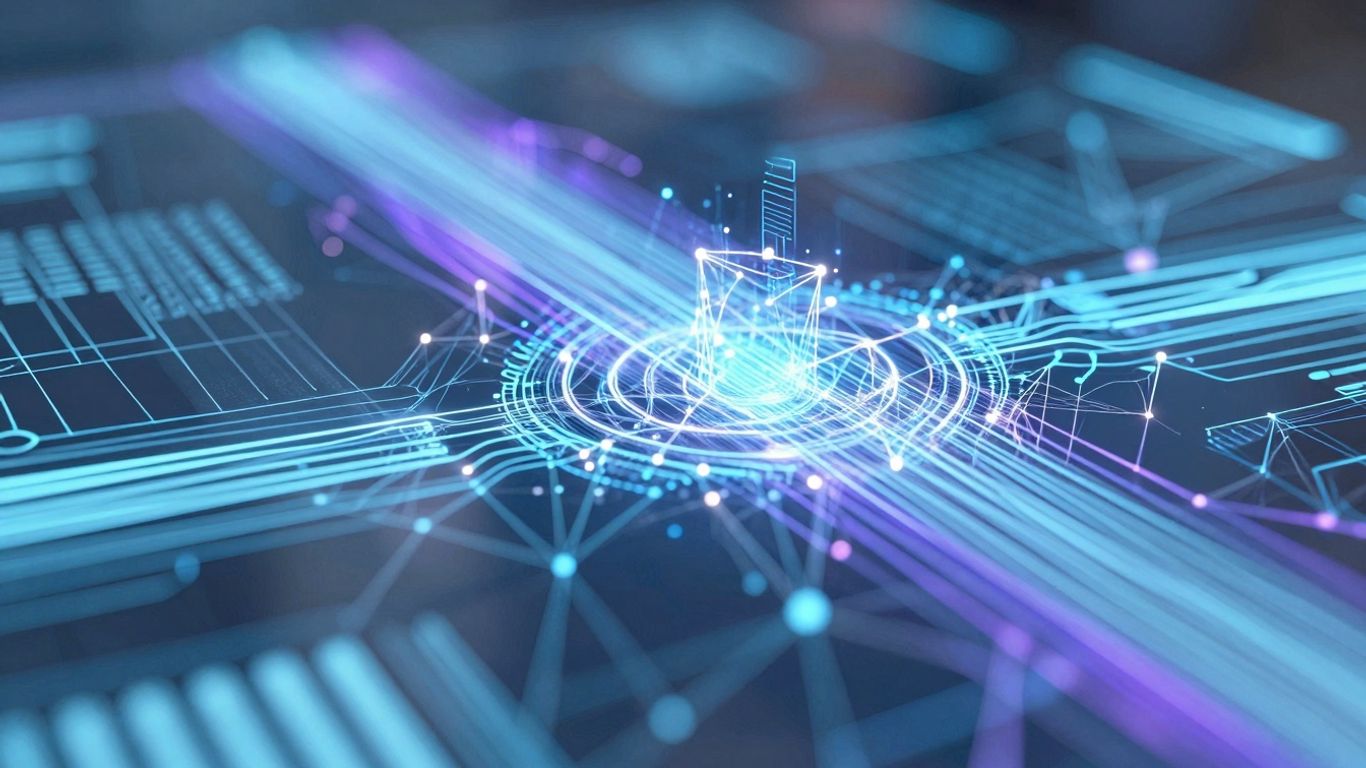 Futuristic digital interface for Web3 security monitoring.