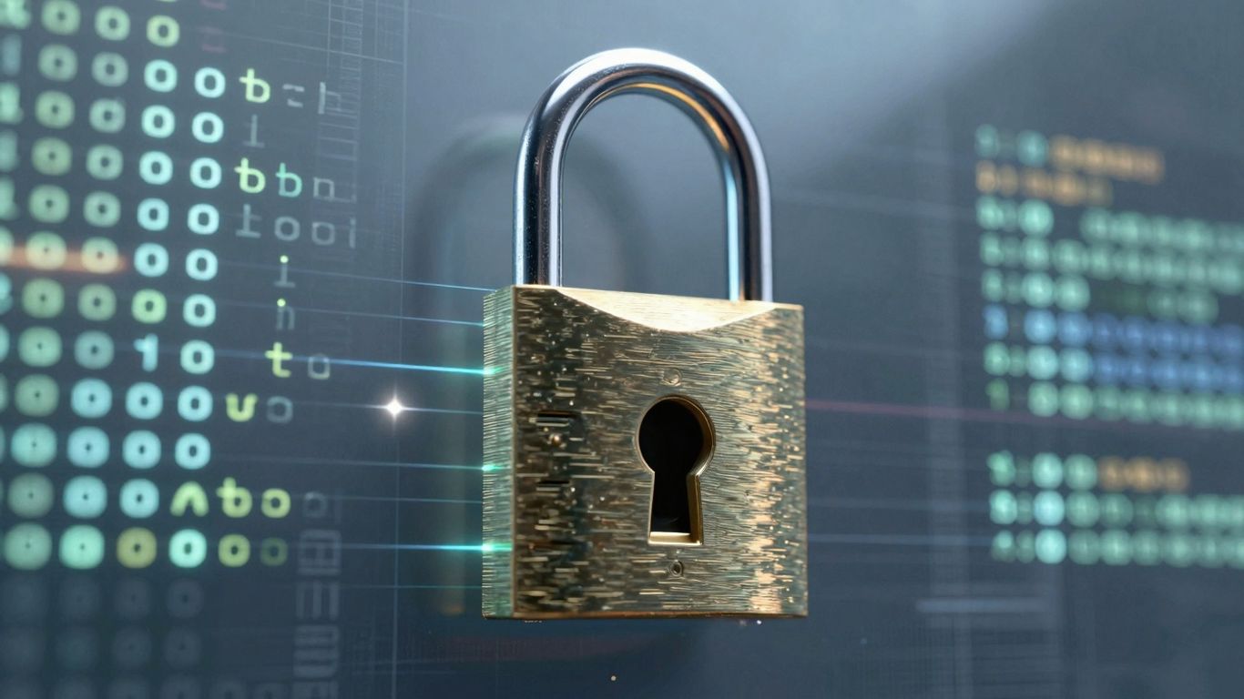 Digital lock with code, representing API rate limits.