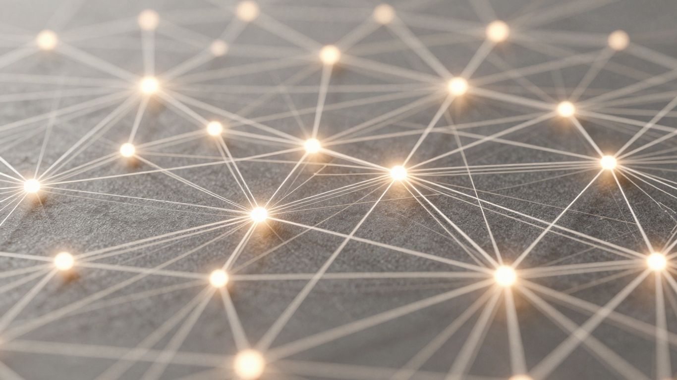 Network connections and risk distribution visualization.