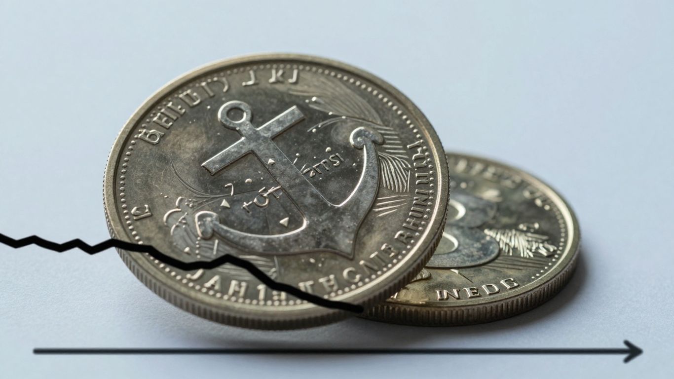 Stablecoin depegging illustration