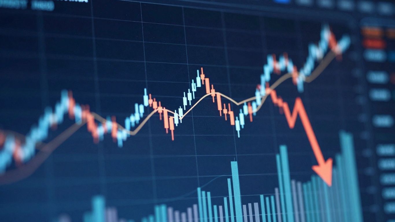 DeFi and RWA market volatility with price bands and spikes.