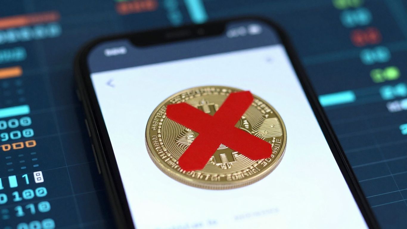 Digital wallet with ownership renounced symbol.