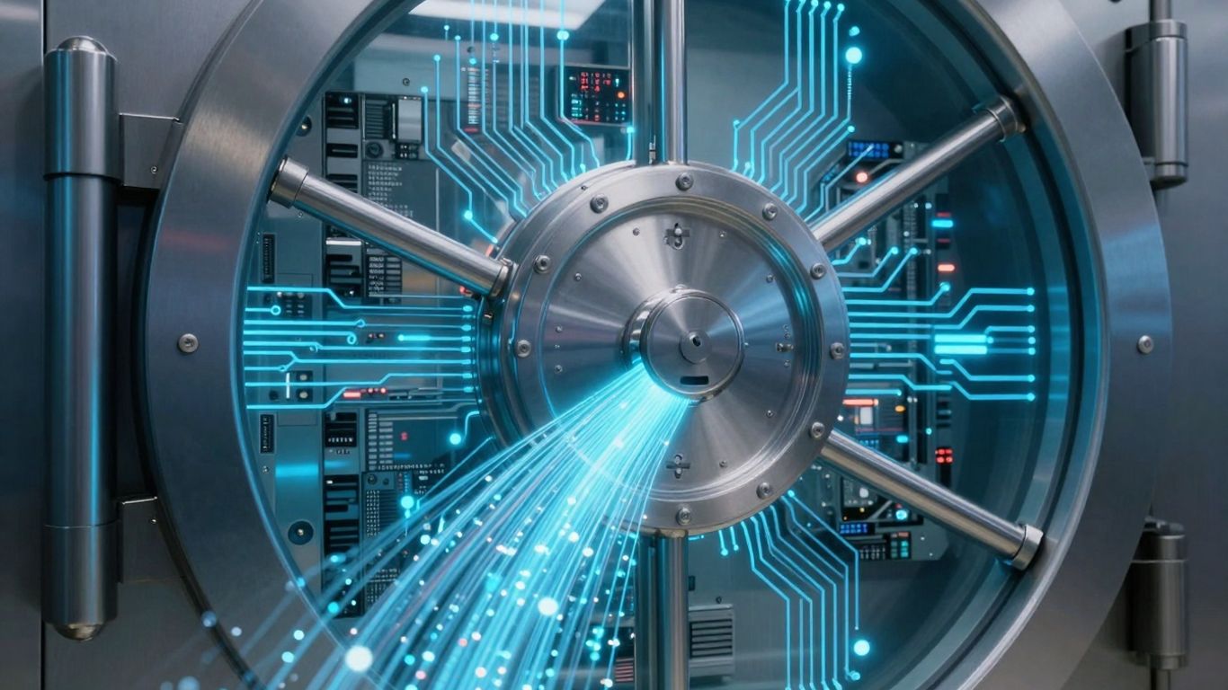 Digital vault storing security log data.