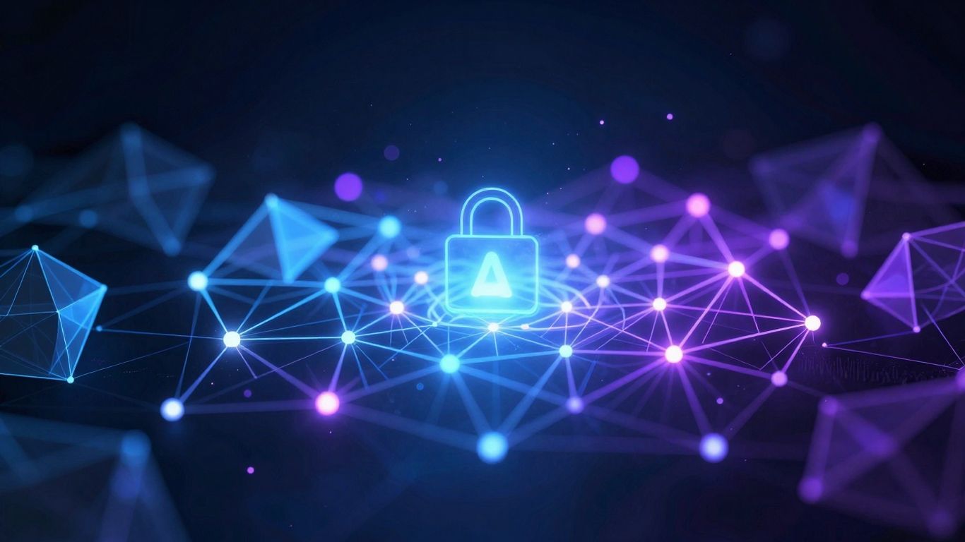 AI smart contract audit and Web3 security network visualization.