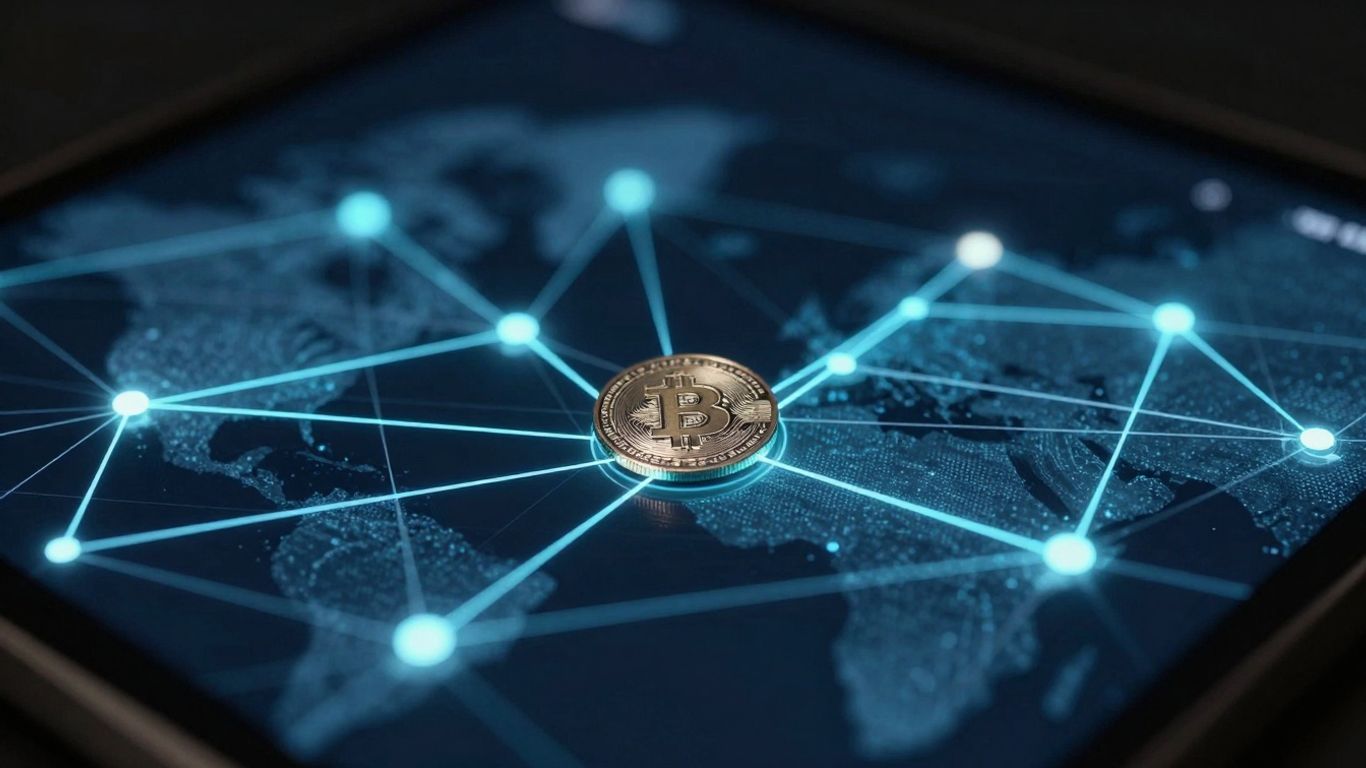 Digital wallet transaction tracing network visualization.