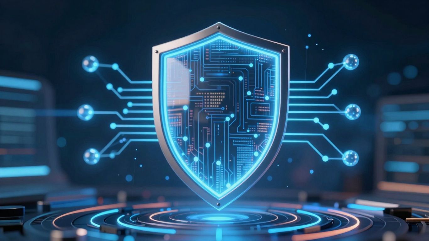 Digital shield protecting financial network nodes