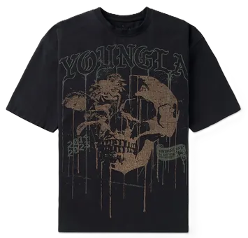 YoungLA Floral Skull Tees (6 Variants)