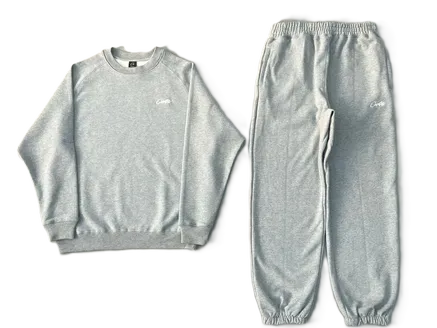 Corteiz Grey Zip-Up Sweater & Sweatpants