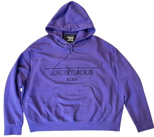 Anonymous Club Logo Purple Hoodie