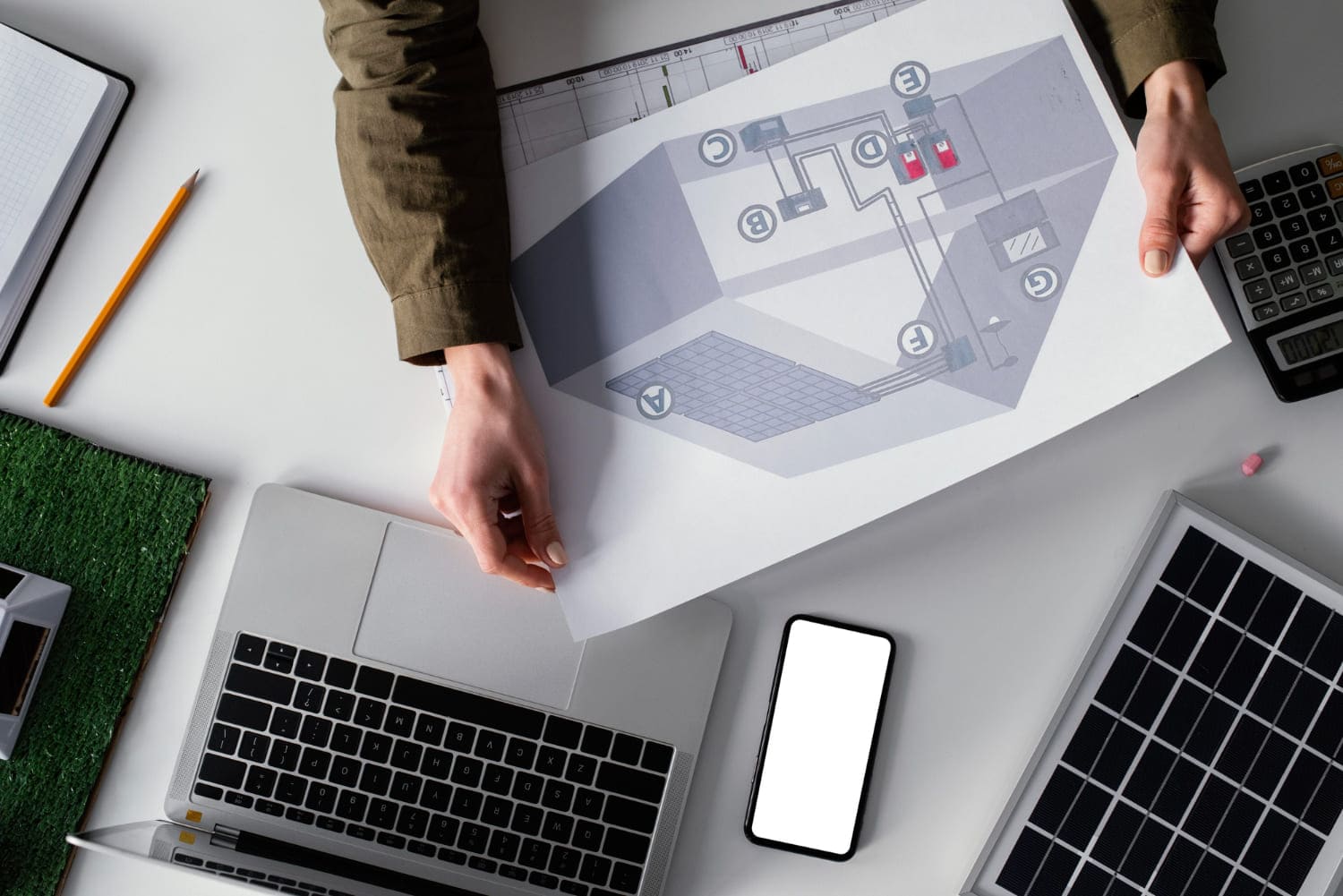 sample of basic home set up with solar panel 