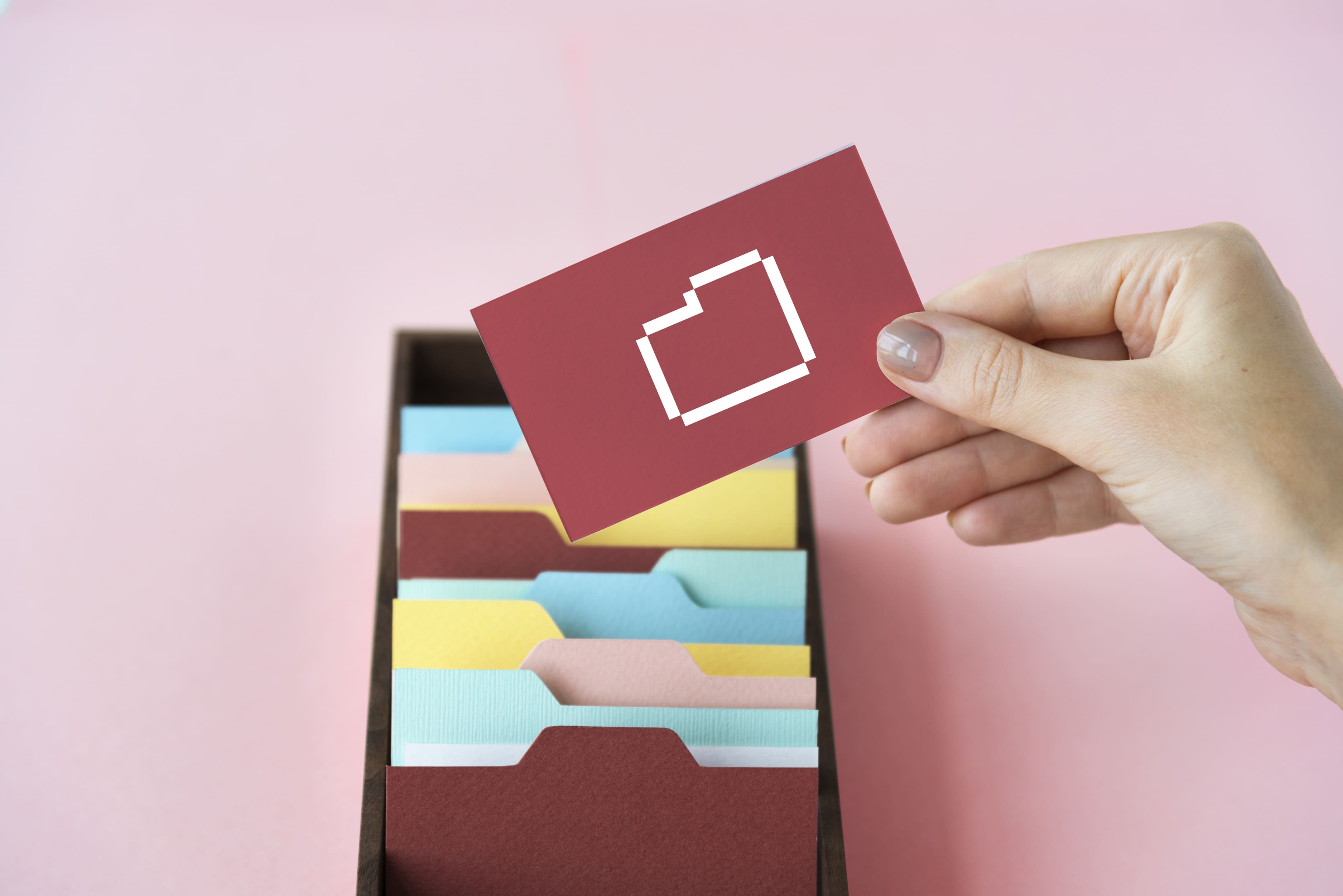 Folder overlay word young people