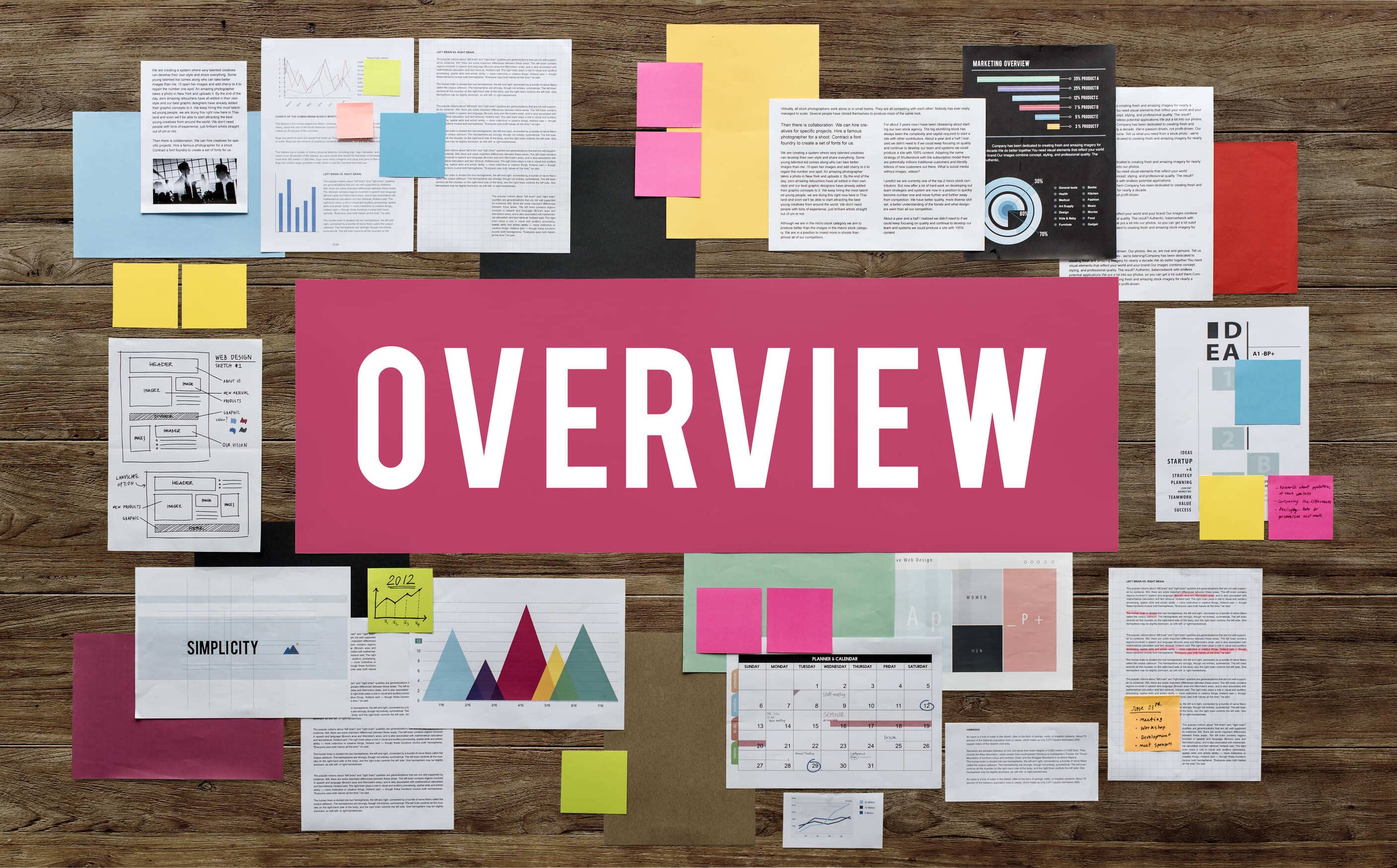 Documents paperwork business strategy concept