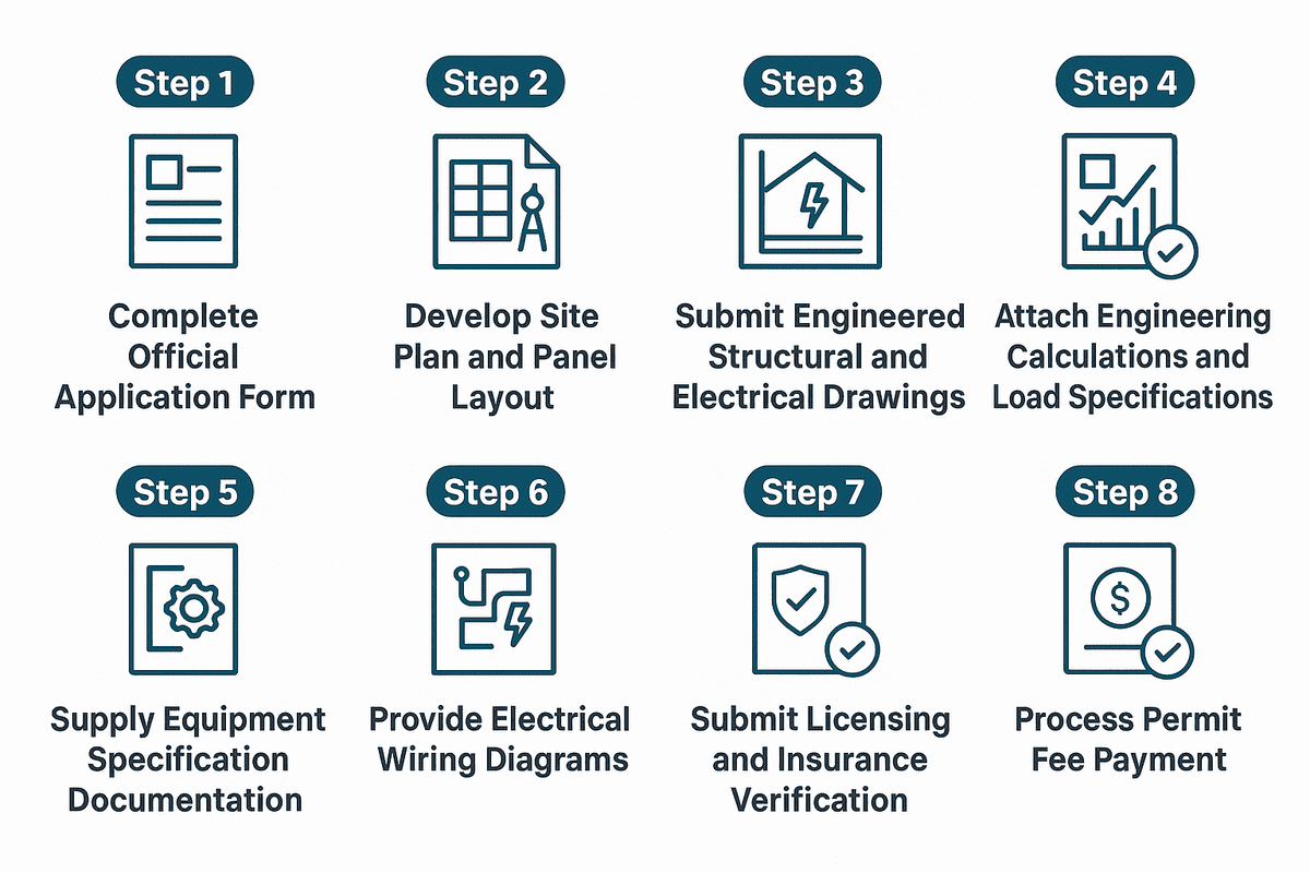 solar application step by step process