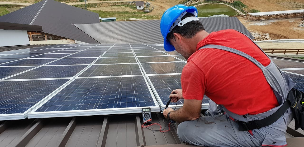 maintenance checking on solar arrays