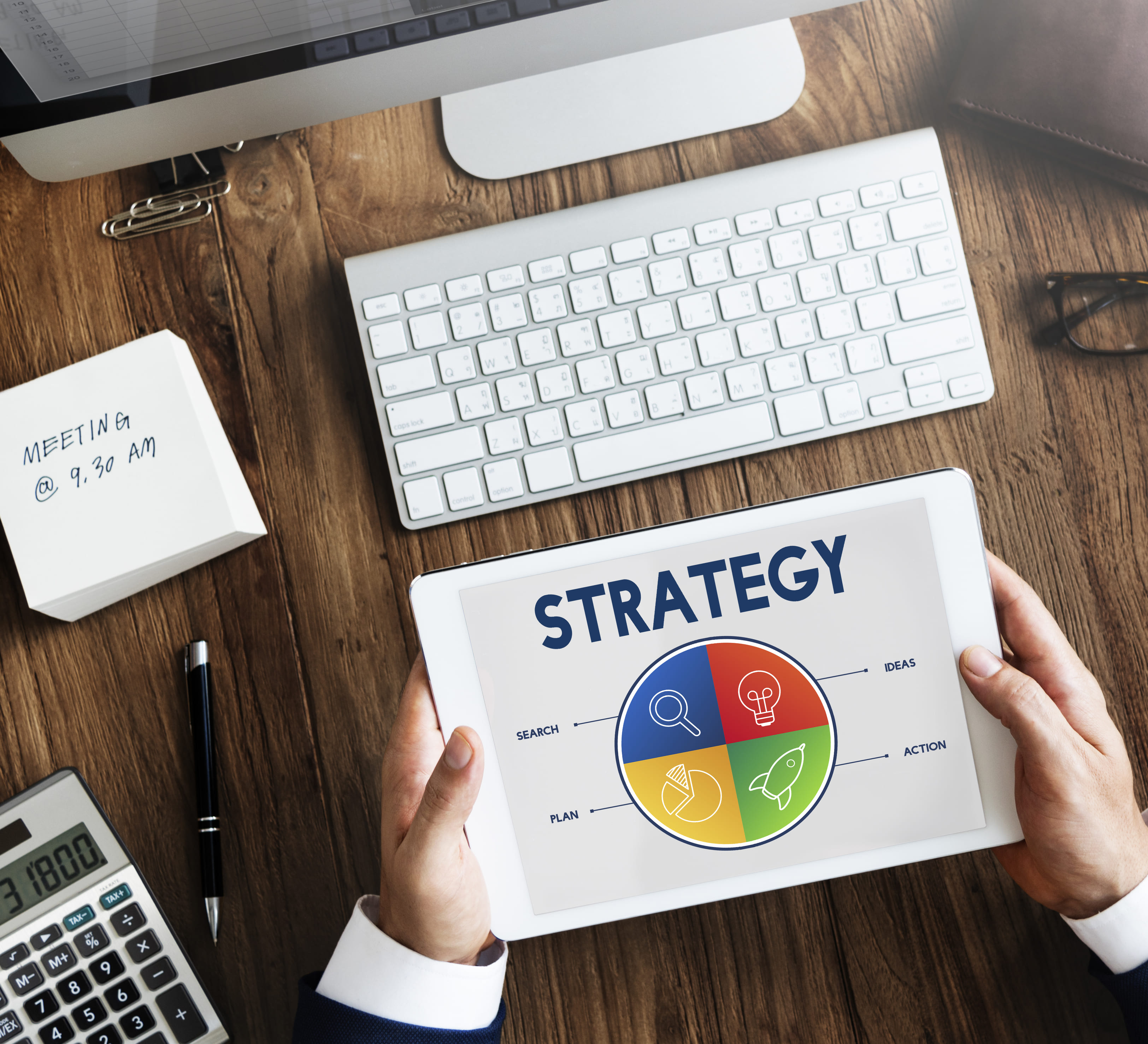 Business startup entrepreneur strategy target concept
